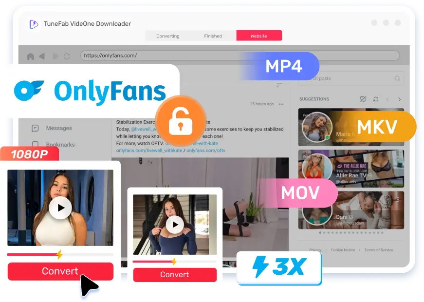 TuneFab VideOne OnlyFans Downloader Hero Image