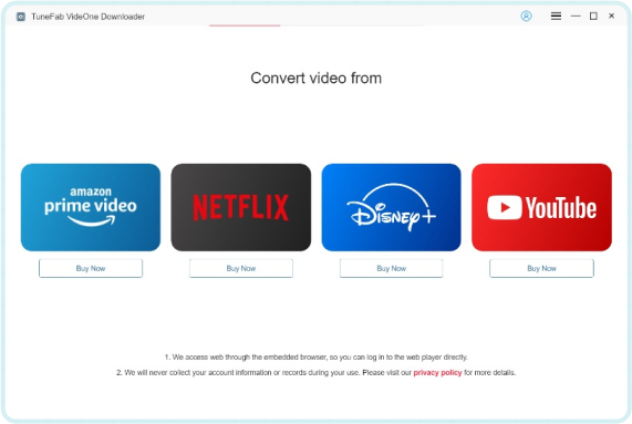 Select Disney Plus as the Video Streaming Service