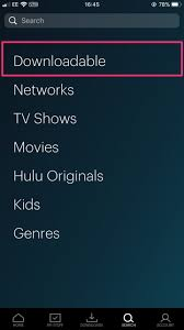 Hulu Downloadable Category