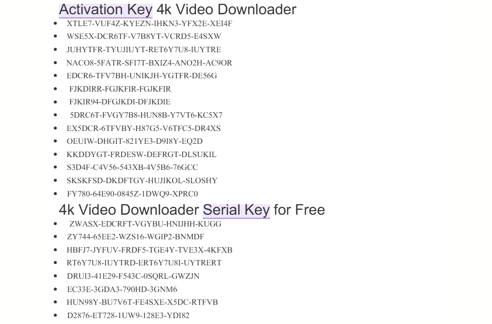 4K Video Downloader License Key