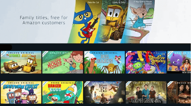 Amazon Kids content library