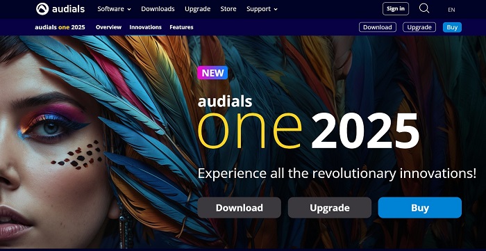 Audials One 2025 Homepage