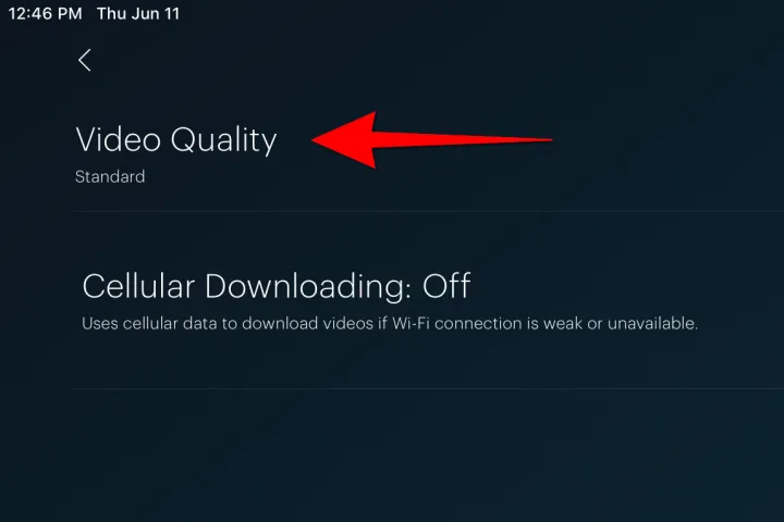 Change Video Quality on the Hulu App