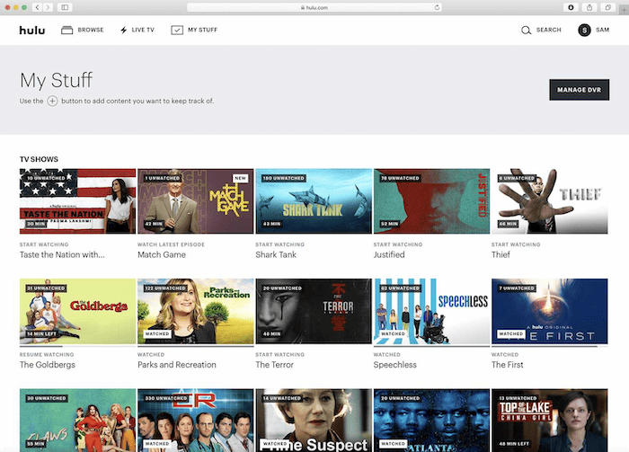 Record on Hulu Live Using Cloud DVR