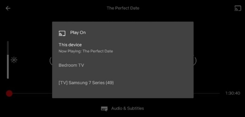 Chromecast Phone Screen to Get Netflix on TV