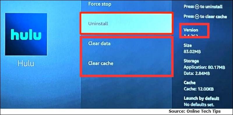 Clear Cache and Update Hulu on Firestick