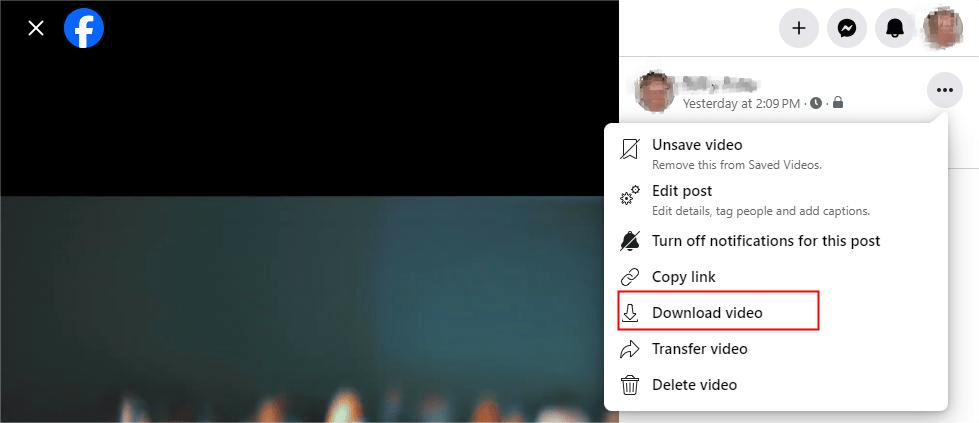 Download Facebook Live Video from Profile