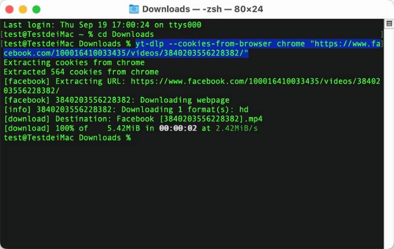 Download Facebook Private Videos with yt-dlp