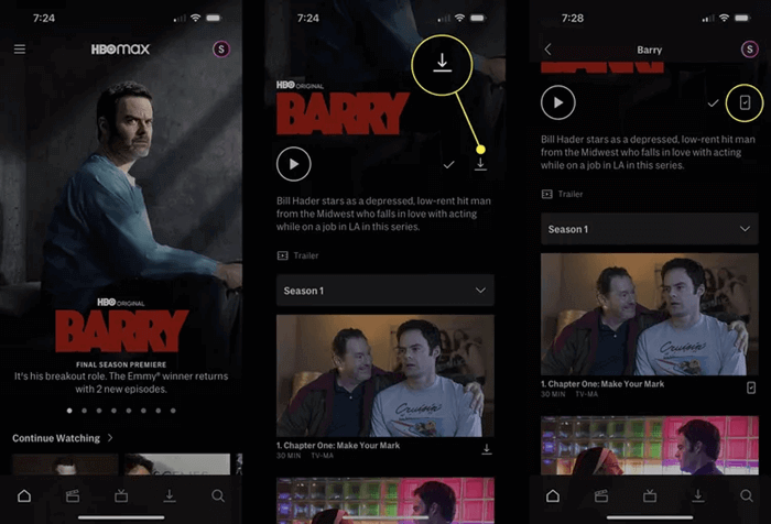 Download HBO Max Videos on Mobile Phones