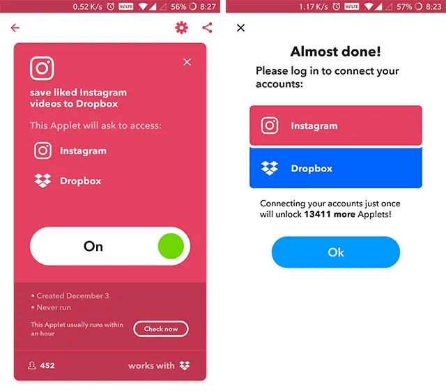 Download Instagram Videos to PC via IFTTT