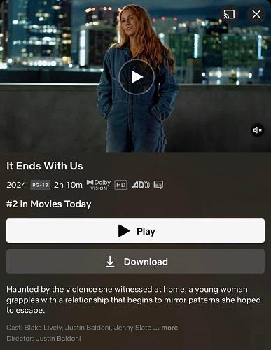 Download It Ends With Us on Netflix