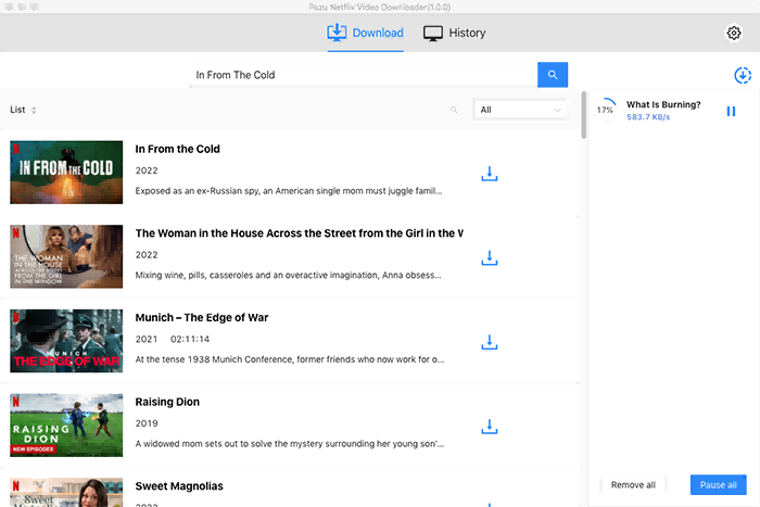 Download Movie with Pazu Netflix Video Downloader