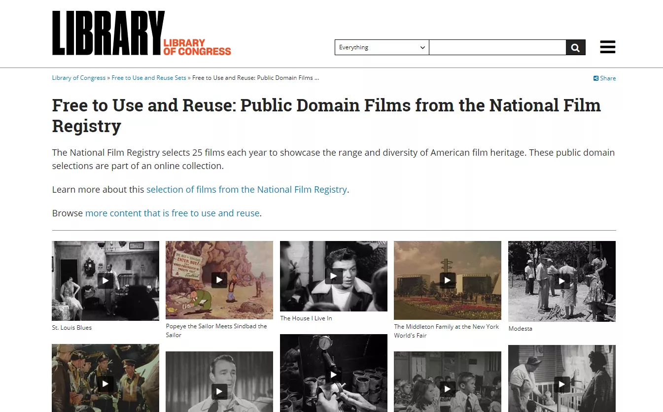 Download MP4 Movies in the Library of Congress