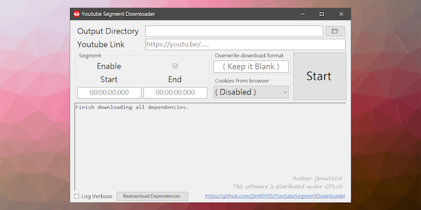 Download Part of YouTube Video GitHub Tool