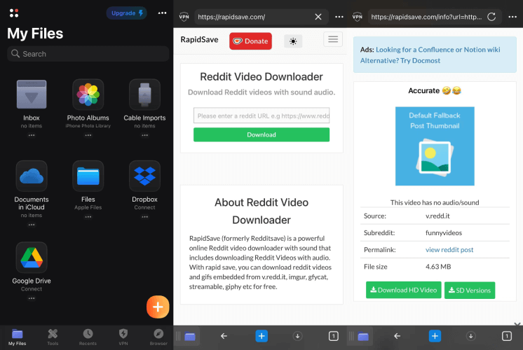 Download Reddit Videos on iPhone