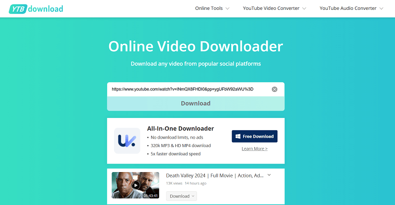 Download Streaming Video with YTBdownload