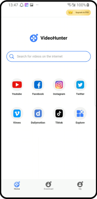 Download YouTube Video with VideoHunter for Android 