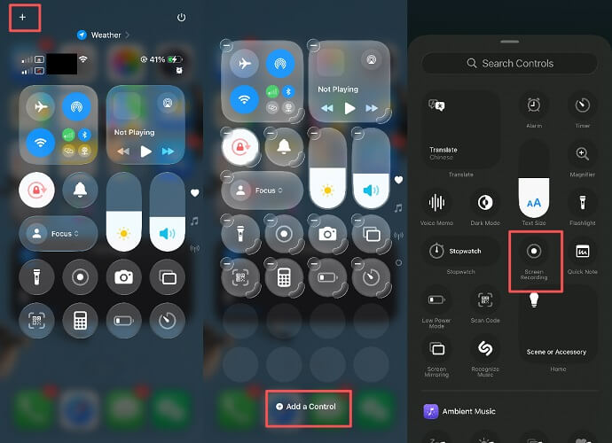 Enable Screen Recording on iPhone