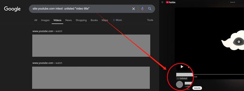 Find Unlisted YouTube Videos via Google Search