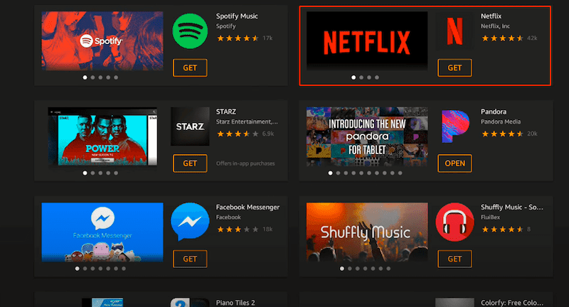 Install Netflix App on Amazon Fire