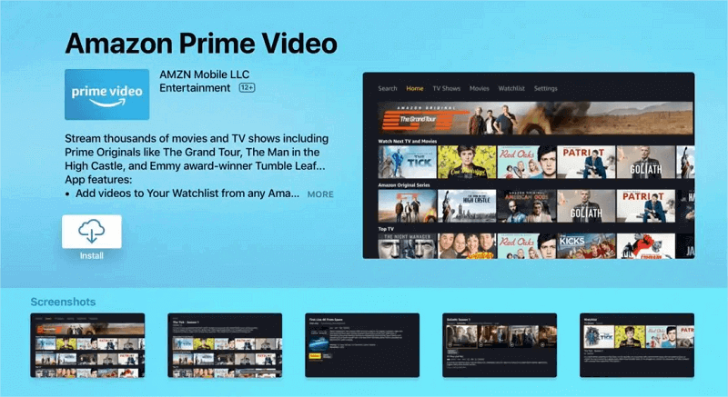Install Prime Video App on TV