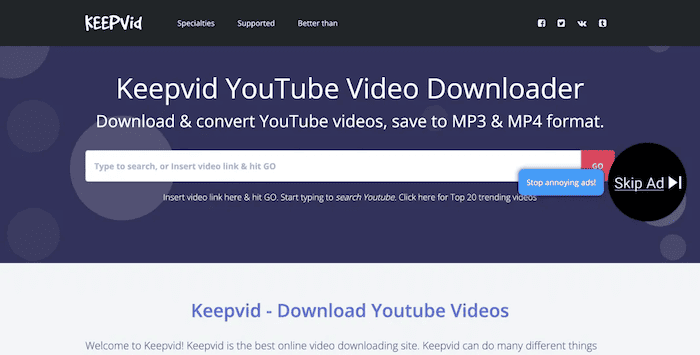 KeepVid YouTube Video Ripper