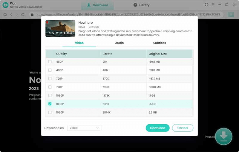 Kigo Netflix Video Downloader