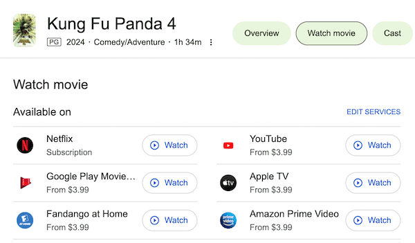 Watch Kung Fu Panda 4 Online