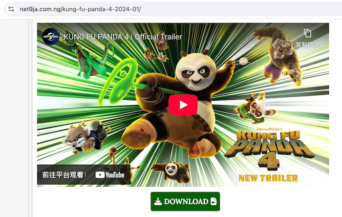 Download Kung Fu Panda 4 from Net9ja