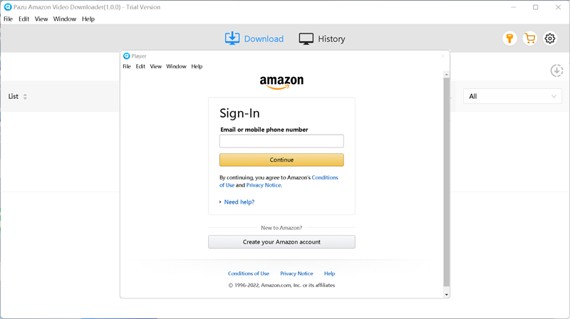 Log in to Your Amazon Account