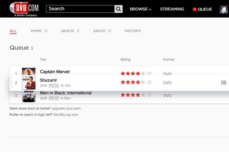 Netflix DVD Queue