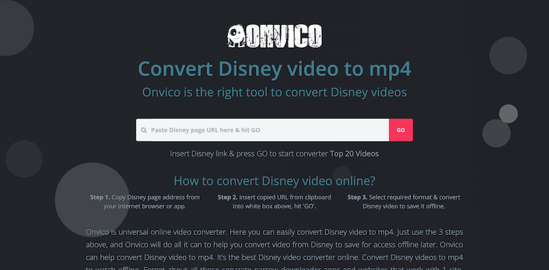 ONVICO Disney Plus to MP4 Online