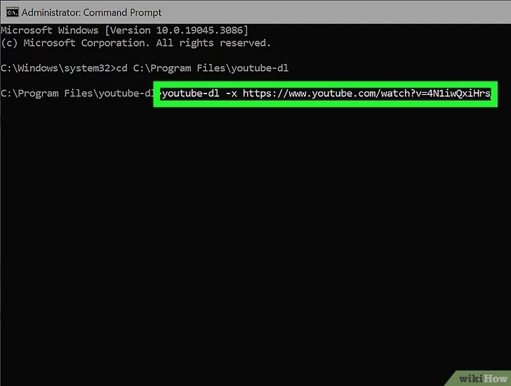 Paste Video Link to Command Prompt