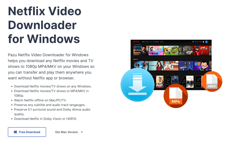 Pazu Netflix Video Downloader for Windows