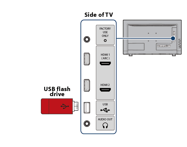 Plug USB to TV