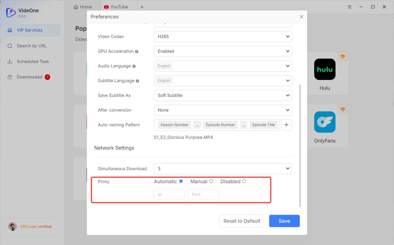 Configure Proxy Settings