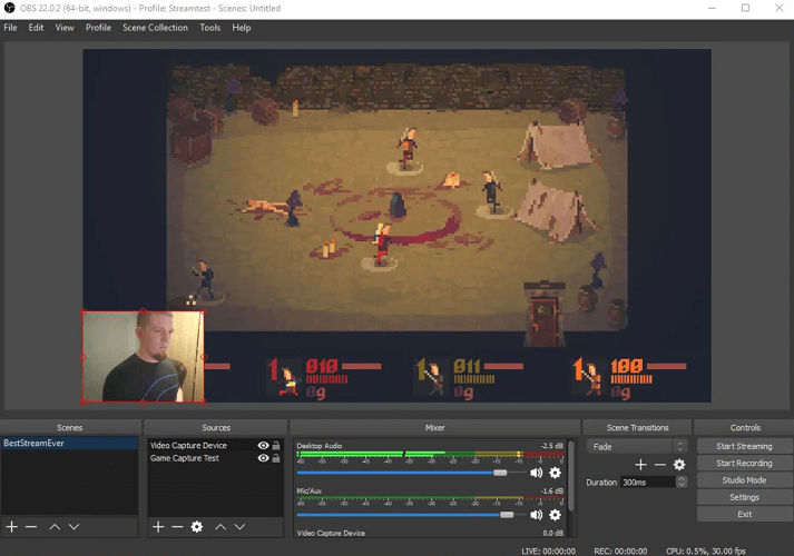 Download Streaming Video with OBS Studio