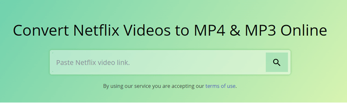 Download Netflix to MP4 Online