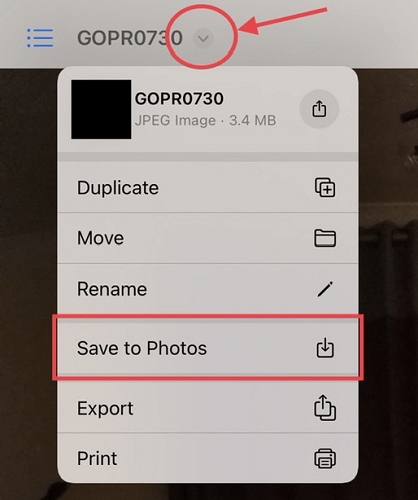 Save YouTube Downloads from File to Photo