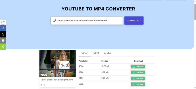 SaveInsta Download YouTube Videos