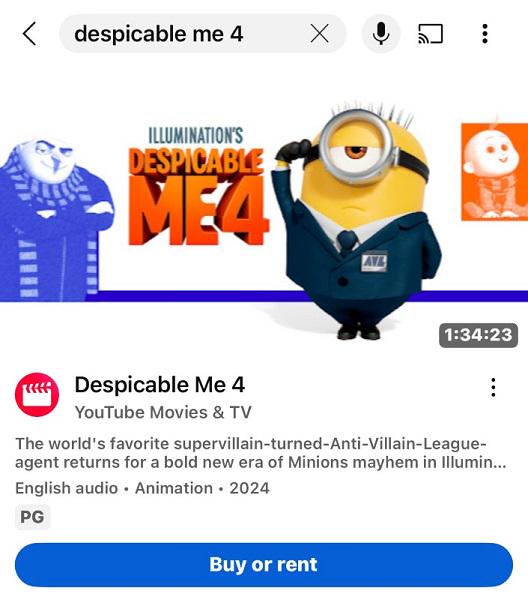 Search Despicable Me 4 YouTube