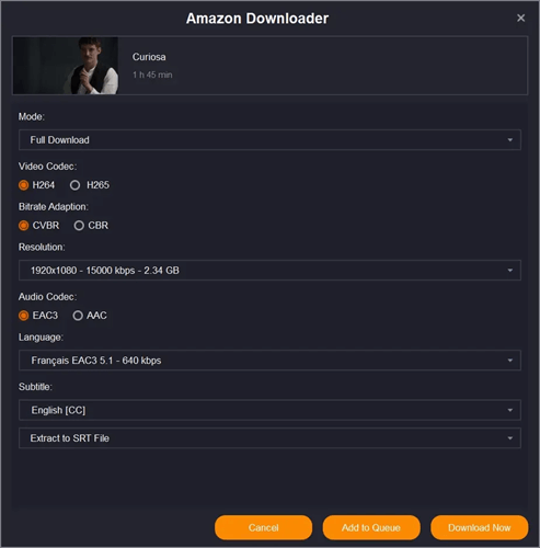 Set Parameters for Amazon Videos