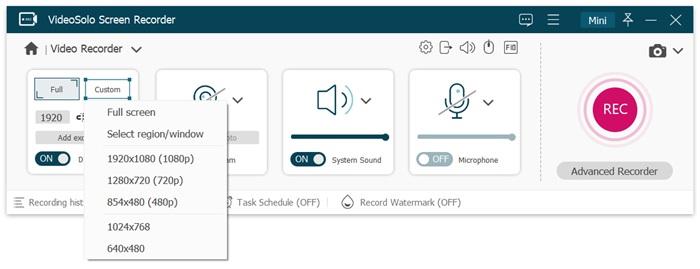 Set Up Recording Parameters