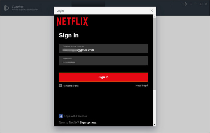 Log into Netflix on TunePat