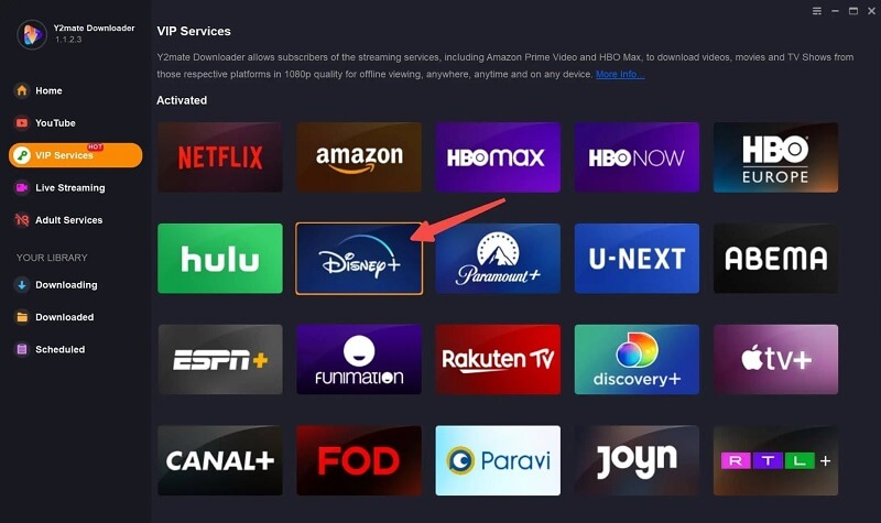 Y2Mate Disney Plus Downloader