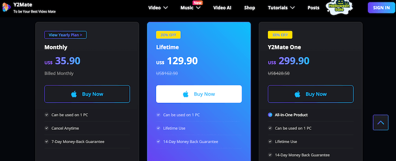 Prices for Y2Mate Prime Video Downloader