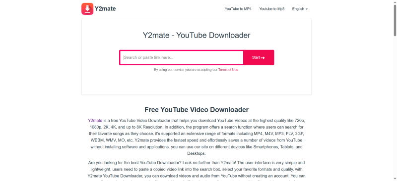 Y2mate YouTube Downloader 